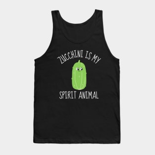 Zucchini Is My Spirit Animal Funny Tank Top